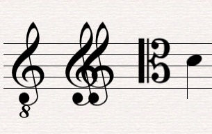 Octave clefs